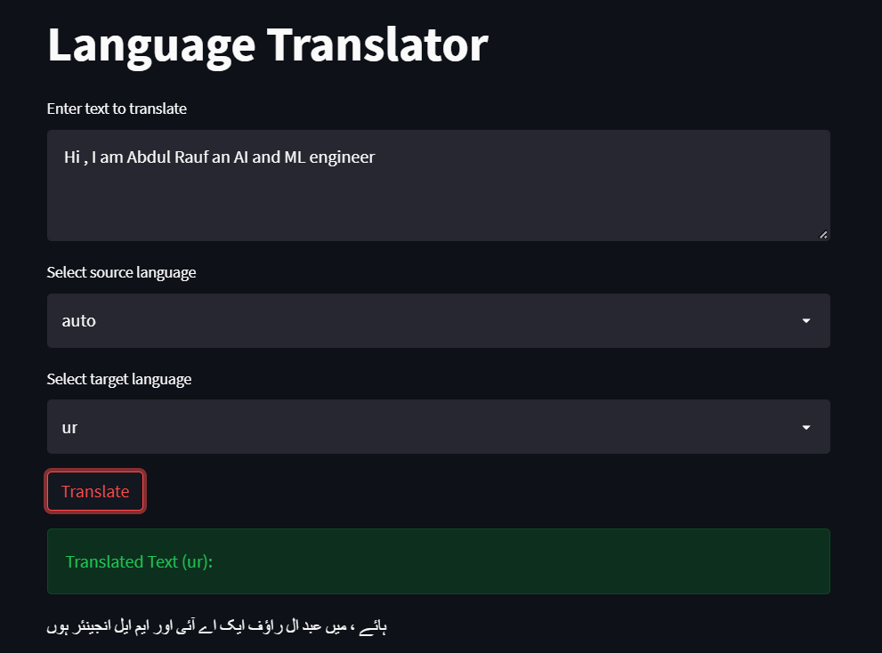 Language Translator